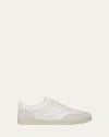 Vince Oasis Bicolor Leather Retro Sneakers In Chalk Whitehorchata