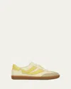 Vince Oasis Leather Low-top Sneakers In Straw Seed Yellow