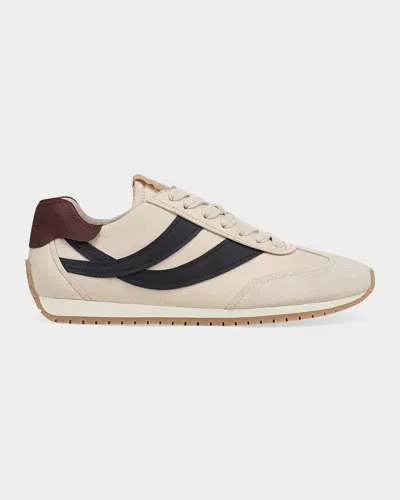 Vince Oasis Leather Runner Sneakers In Neutral