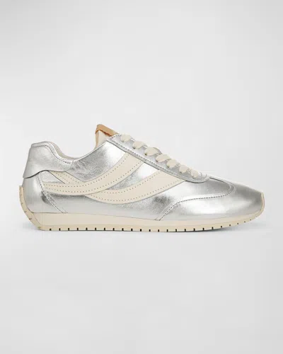 Vince Oasis Metallic Leather Retro Sneakers