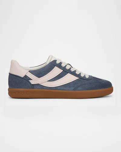 VINCE OASIS MIXED LEATHER RETRO SNEAKERS