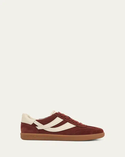 Vince Oasis Sneakers Malbec In Malbec Red Suede