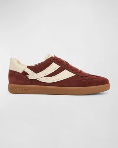 VINCE OASIS MIXED LEATHER RETRO SNEAKERS