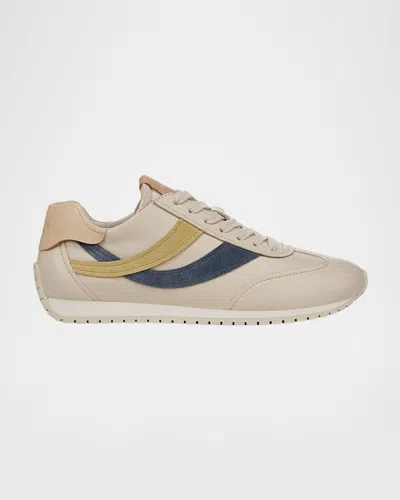 VINCE OASIS MIXED LEATHER RETRO SNEAKERS