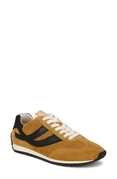 Vince Oasis Runner Sneaker In Golden Desert Yellow Suede