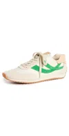 VINCE OASIS RUNNER SNEAKERS MILK/EMERALD/MOONLIGHT