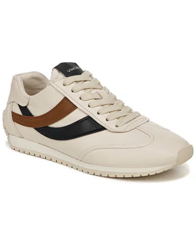 Vince Oasis Runner-w Leather Sneaker In Sand