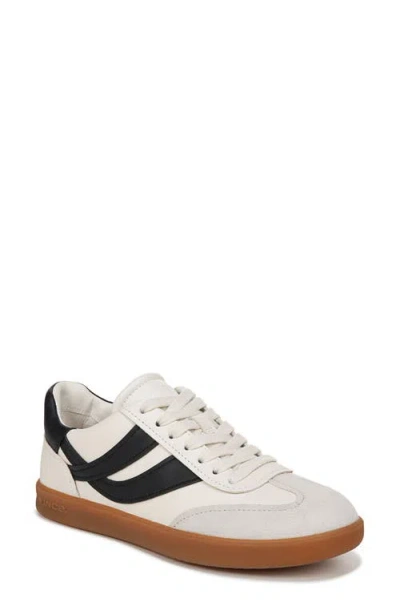 Vince Oasis Sneaker In Milk And Night Blue Leather