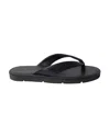 Vince Olexa Flip Flop Sandals In Black Leather In Black