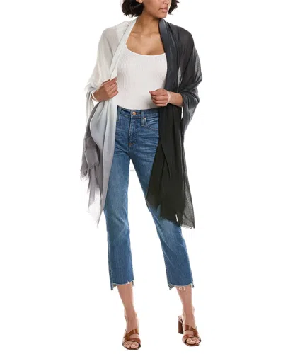 Vince Ombre Cashmere-blend Wrap In Grey