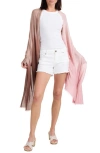 Vince Ombré Convertible Shawl In Pink Night Fig