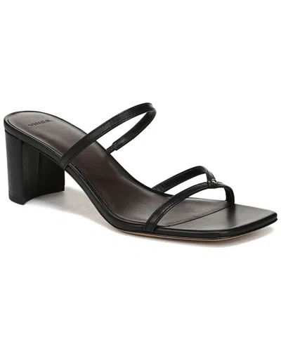 Vince Ona Leather Strappy Sandal In Black
