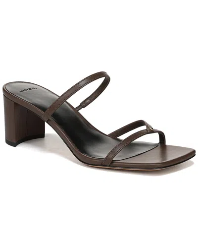 Vince Ona Leather Strappy Sandal In Brown
