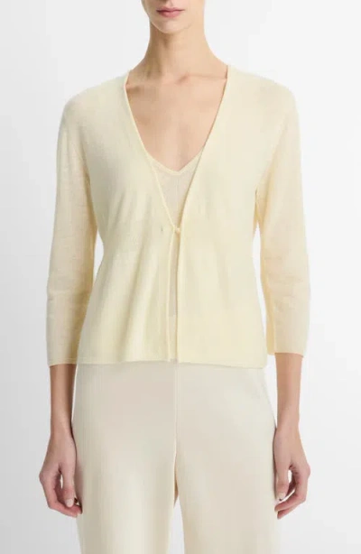 VINCE VINCE ONE BUTTON WOOL BLEND CARDIGAN