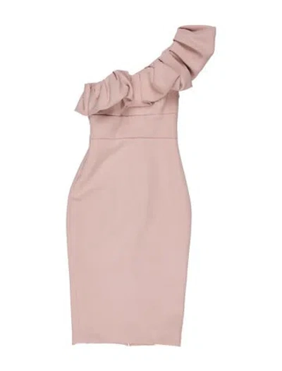 Pre-owned Vince One-shoulder Midi Length Dress In Pink