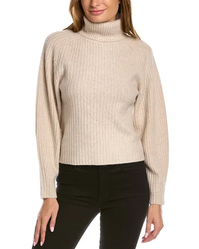 VINCE VINCE OPEN BACK TURTLENECK CASHMERE SWEATER