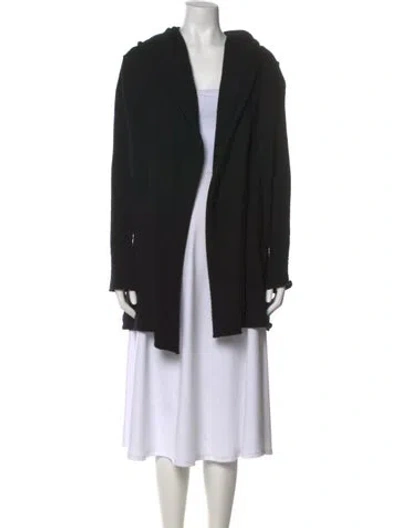 Pre-owned Vince Open Front Sweater In Black