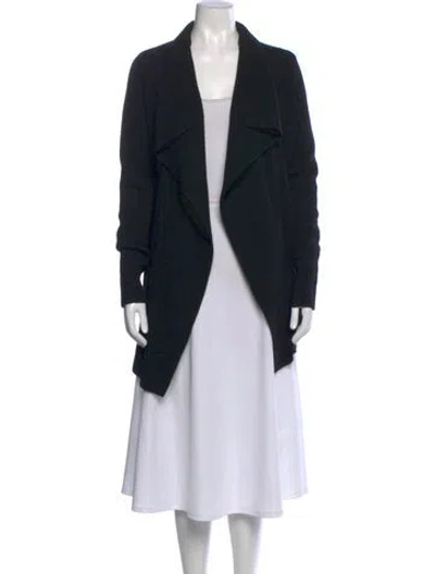 Pre-owned Vince Open Front Sweater In Black