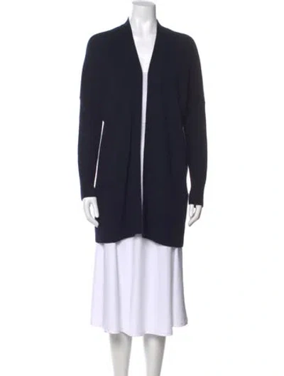 Pre-owned Vince Open Front Sweater In Black