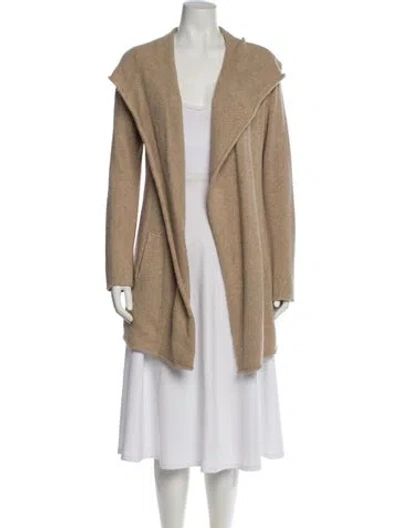 Pre-owned Vince Open Front Sweater In Neutral