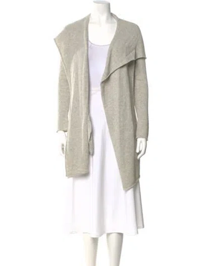 Pre-owned Vince Open Front Sweater In Neutral