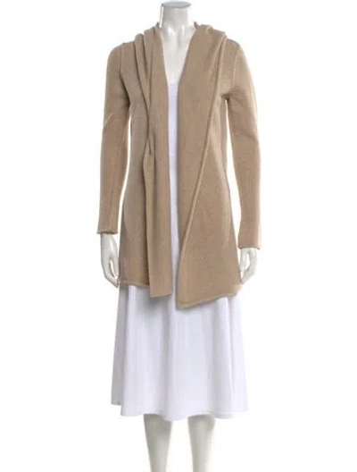 Pre-owned Vince Open Front Sweater In Neutral
