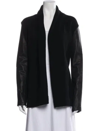 Pre-owned Vince Open Front Sweater W/ Tags In Black