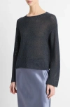 Vince Coated Cotton Pullover In Night Lake In Night Lake
