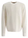 Vince Ribbed Crewneck Sweater In Neutral