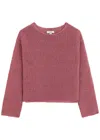 Vince Open Knit Boat Neck Sweater