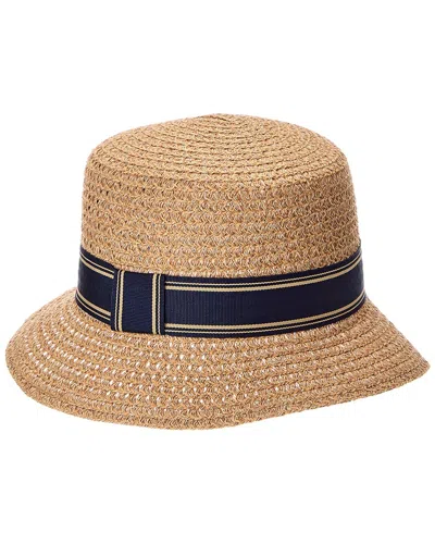 Vince Open-weave Straw Hat In Brown