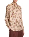Vince Orchid Vine Silk Button-up Shirt