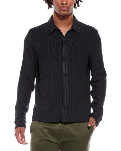 Vince Ottoman Long Sleeve Button Down Shirt In Blue