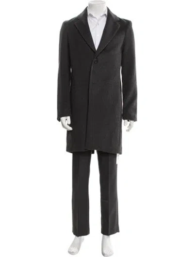 Pre-owned Vince Overcoat In Gray