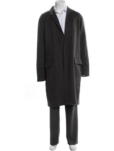Pre-owned Vince Overcoat In Gray