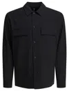 Vince Button-down Pocket Shirt In Black