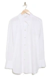 Vince Oversize Cotton Button-up Shirt In Optic White