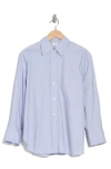 Vince Oversize Oxford Shirt In Sky Graphite