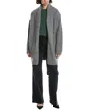 Vince Milled Wool Wrap In Gray