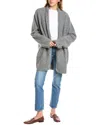 Vince Sculpted Wool-blend Car Coat In Grey