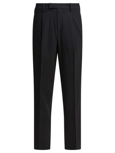 Vince Owen Athletic Stretch-cotton Pant In Black