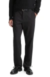 Vince Owen Officer Regular Fit Chino Pants In Black