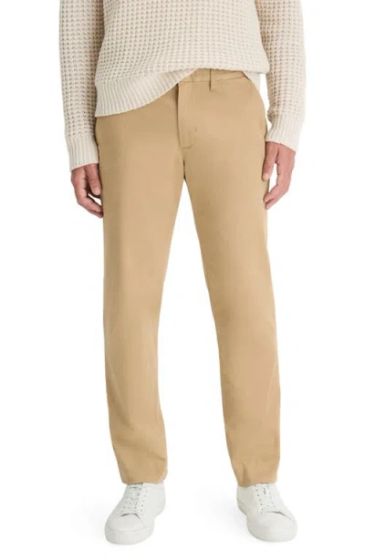 Vince Owen Stretch Cotton Chinos In Neutral