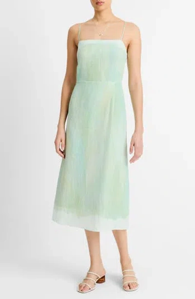 VINCE VINCE PAINTED PASTEL SHEATH DRESS