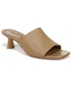 Vince Palmar Slide-b Leather Slide In Beige
