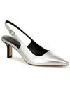 Vince Pandora Pointed Toe Slingback Pump In Silver