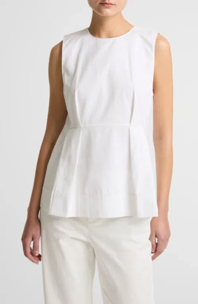 Vince Paneled Sleeveless Top In White