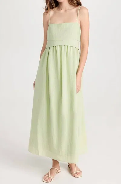 VINCE PANELLED DRESS IN SWEET GRASS
