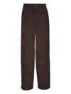 Vince Panelled Trousers In Brown