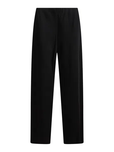 Vince Fluid Satin Trousers In Black